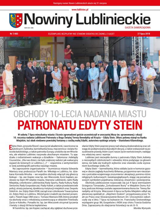 okładka Nowiny Lublinieckie 7/483