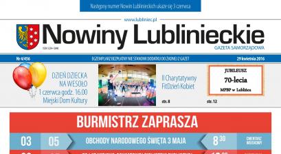 okładka Nowiny Lublinieckie 4/456