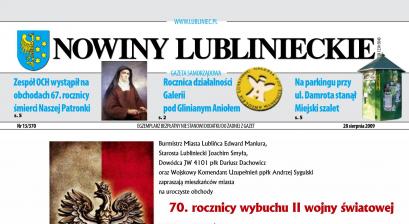 okładka Nowiny Lublinieckie 13/370