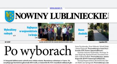 okładka Nowiny Lublinieckie 13/387