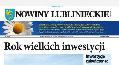 okładka Nowiny Lublinieckie 14/371