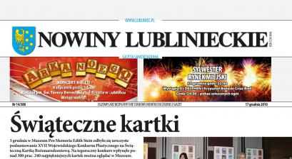 okładka Nowiny Lublinieckie 14/388