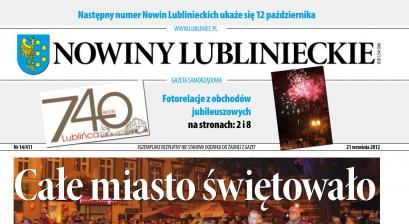okładka Nowiny Lublinieckie 14/411