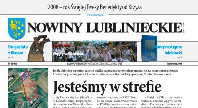 okładka Nowiny Lublinieckie 15/348