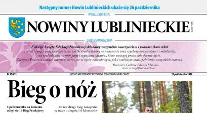 okładka Nowiny Lublinieckie 15/412