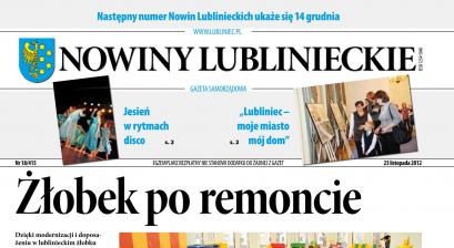 okładka Nowiny Lublinieckie 18/415