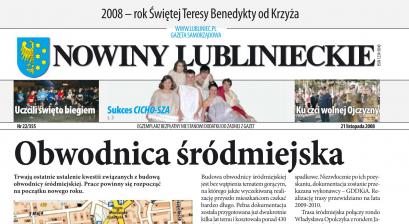 okładka Nowiny Lublinieckie 22/355