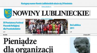 okładka Nowiny Lublinieckie 3/391