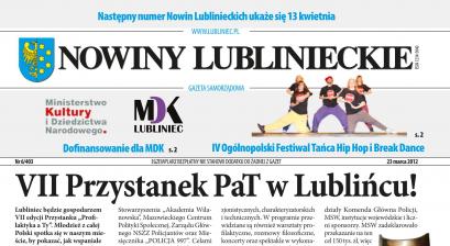 okładka Nowiny Lublinieckie 6/403