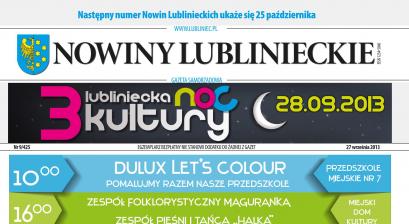 okładka Nowiny Lublinieckie 9/425