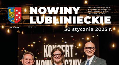 Wręczenie statuetki ambasadora miasta Lublińca na rok 2025 przez Burmistrza Miasta Edwarda Maniurę oraz zastępcę Gabriela Podbioła na ręce prezesa firmy Elhand Transformatory Pana Adama Materę