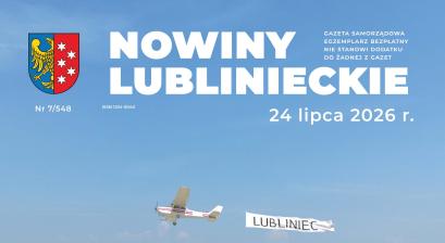 zdjęcie z drona panoramy miasta Lublińca na pierwszym planie dwa budynki mieszkalne SIM 