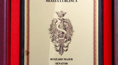  Gratulacje Ryszarda Majera – Senator Rzeczypospolitej Polskiej 