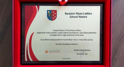  Gratulacje Włodzimierza Żaka – Burmistrz Miasta Myszkowa
