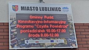 tablica informacyjna godziny działania punktu