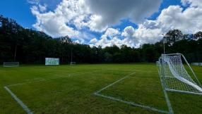Zdjęcie boiska treningowego na Stadionie Miejskim w Lublińcu