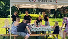 stanowisko promocji nowego Punktu Selektywnej Zbiórki Odpadów